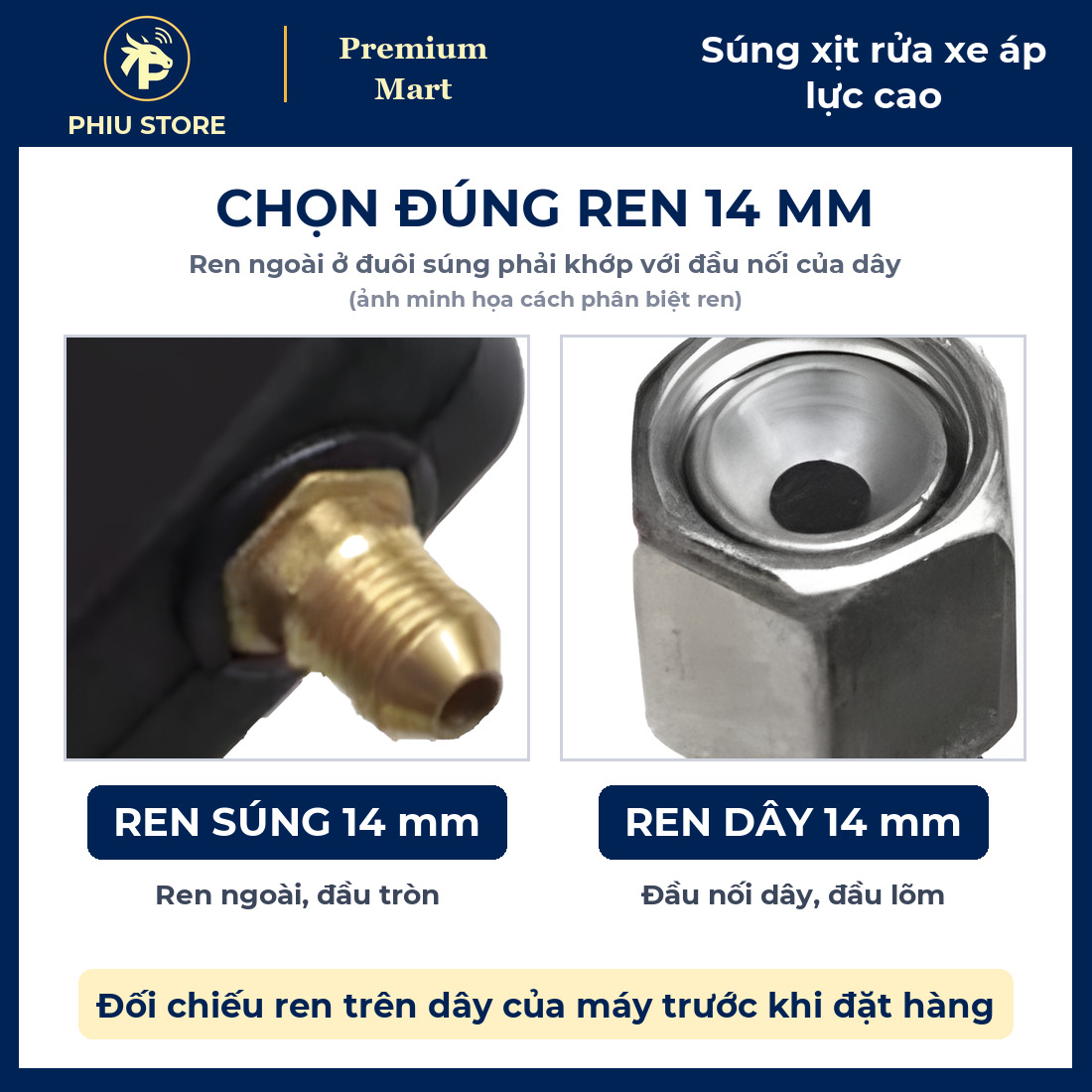 Súng Xịt Rửa Xe Áp Lực Cao, Chọn Súng Đỏ Hoặc Súng Đen, Có Bản Kèm Ống Nối Inox, Ren 22 mm Và 14 mm - PHIU STORE_thumbnail_5