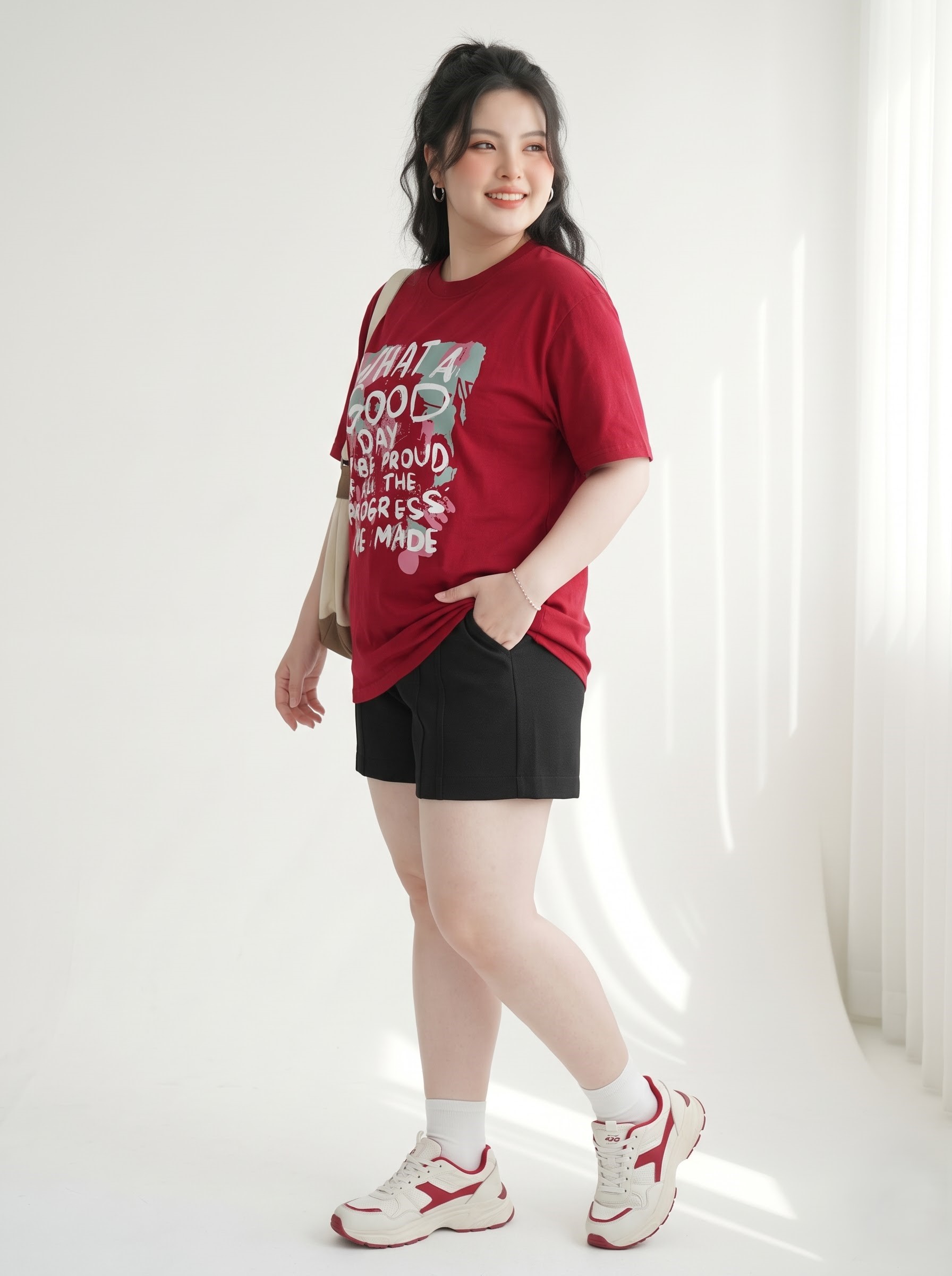 Áo Thun In Chữ Form Rộng Vừa Bigsize Dễ Mặc Hằng Ngày - Đỏ/Cam - Vừa 55-90kg - V-AK108_thumbnail_8