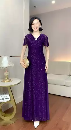 Đầm đỏ tay ngắn T824_thumbnail_2