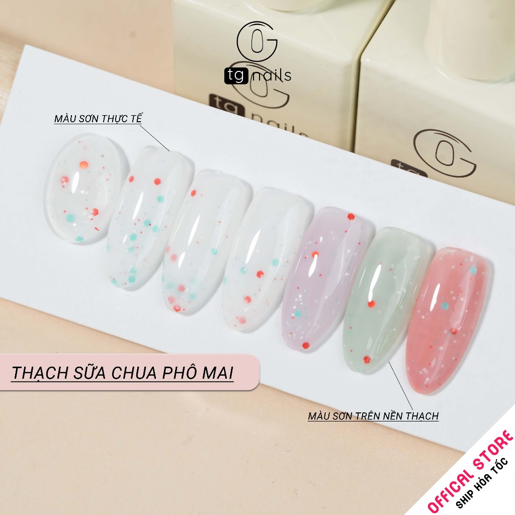 Sơn gel móng Thạch nhũ sữa chua TG chai 15ml_thumbnail_5