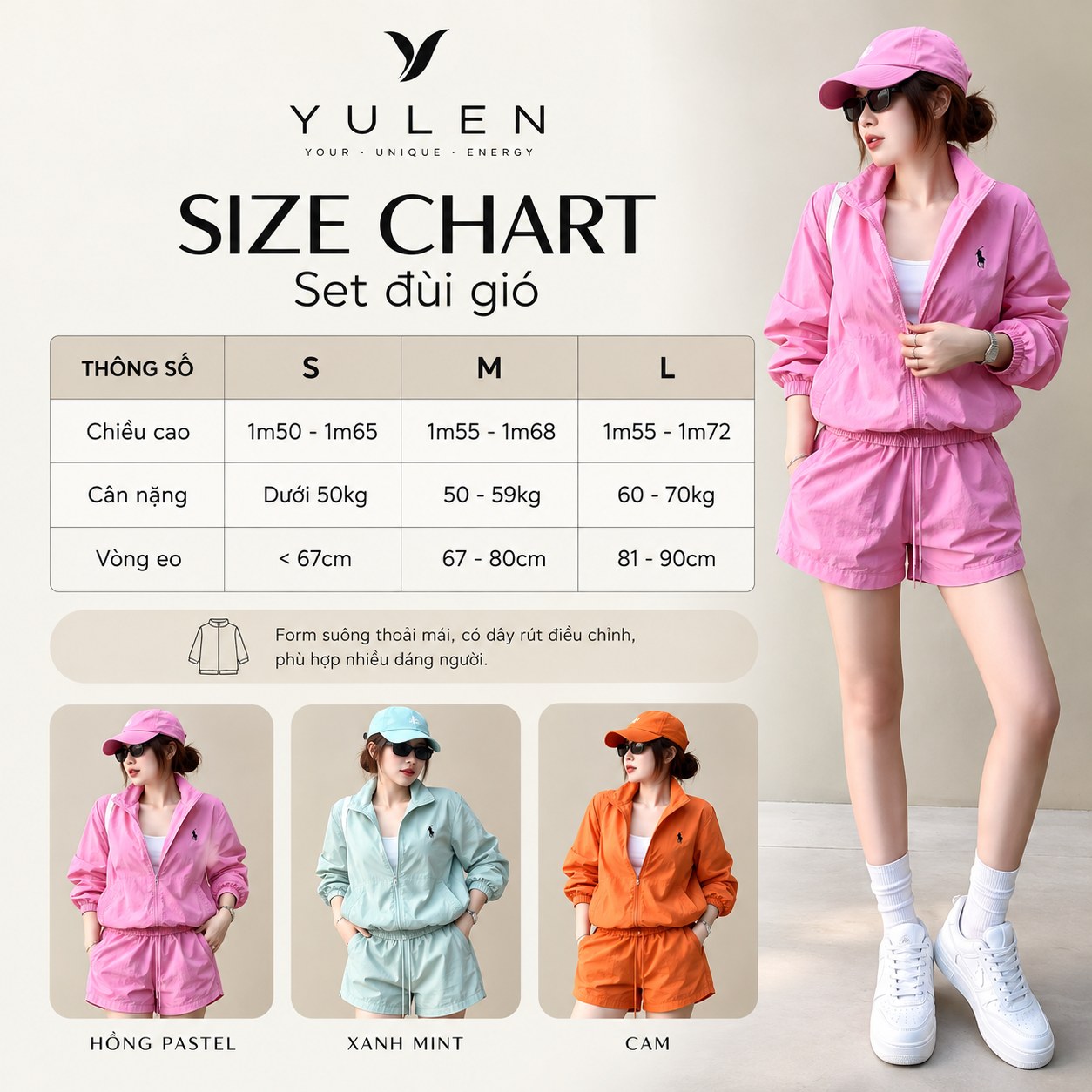 Bảng size Set đùi gió YULEN