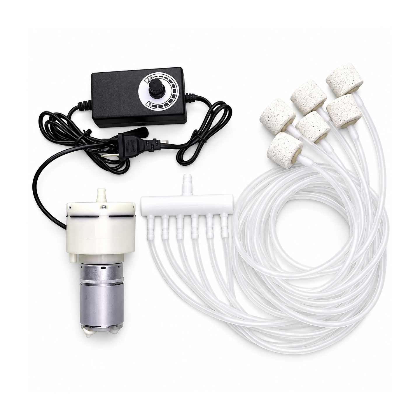 Sục oxy kẹp bình 12V, 220V cho bể cá, máy sục khí sủi oxi_thumbnail_4