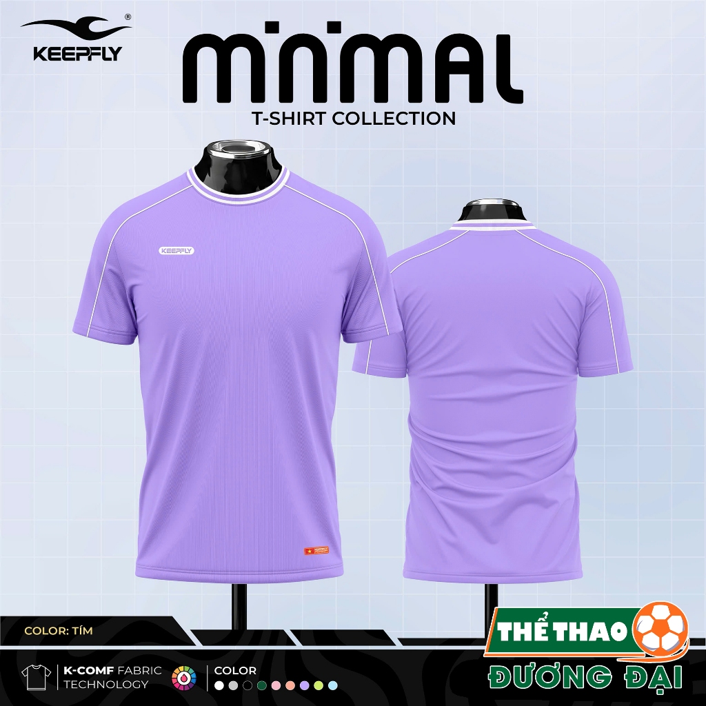 Áo Thể Thao Cổ Tròn Đa Năng Keepfly Minimal Vải Mè Thoáng Khí Thể Thao Đương Đại_thumbnail_7
