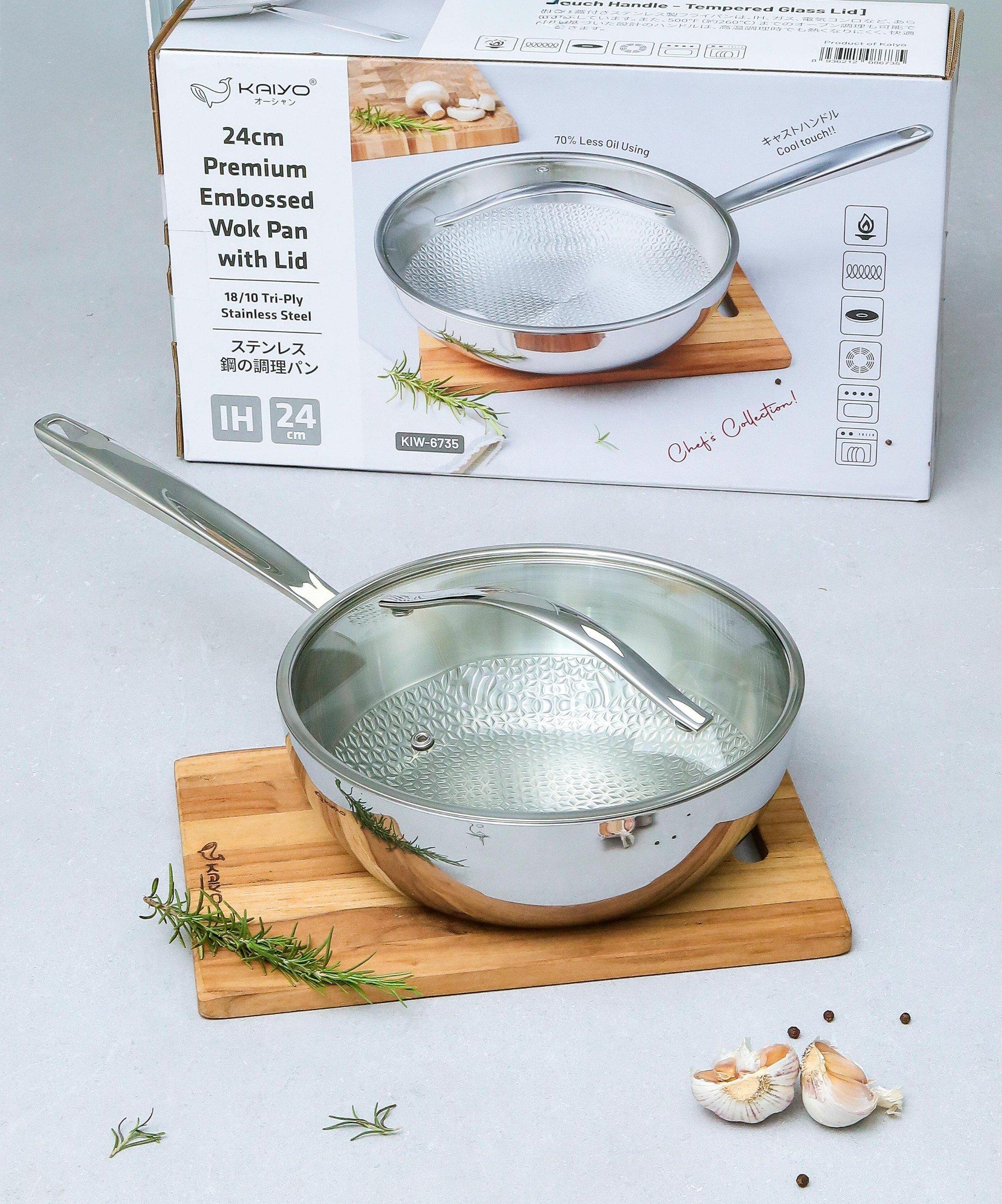 Chảo inox Vân Nổi Embrossed Silver Crown Kaiyo_thumbnail_14