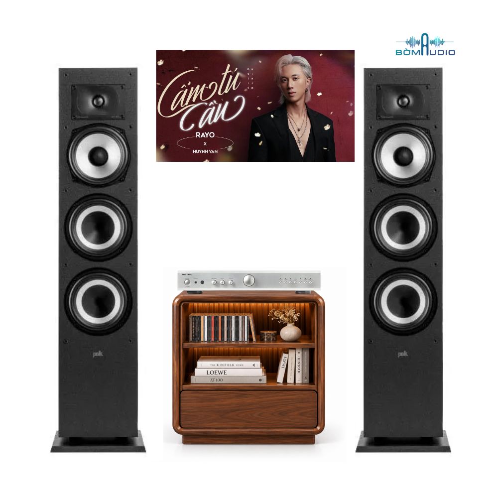 Combo Amply ROTEL A11 MKII + Loa Cột POLK AUDIO MXT70 - ROP1