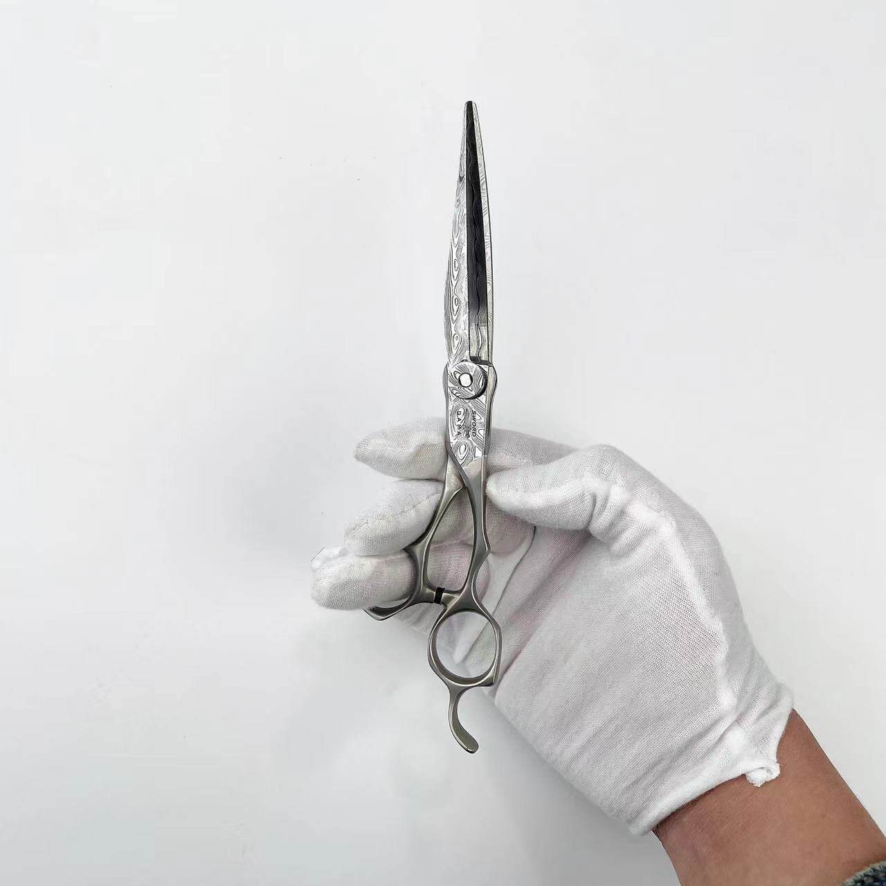 Kéo cắt & tỉa tóc Mizutani – D-series / Yugagi / Damascus (Hàng order)_thumbnail_4