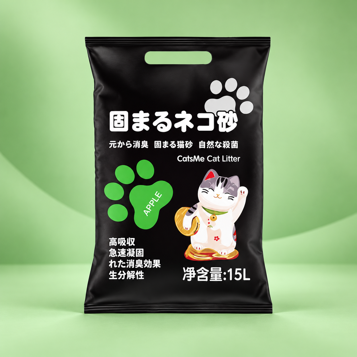Cát vệ sinh đất sét Nhật Catsme ( hương chanh, cà phê, táo, phấn)_thumbnail_3