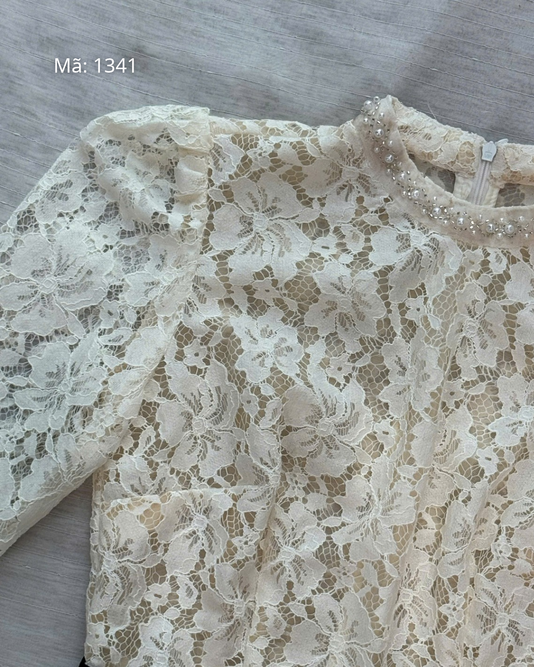 Áo Ren Cổ Cườm Nơ Eo_thumbnail_3