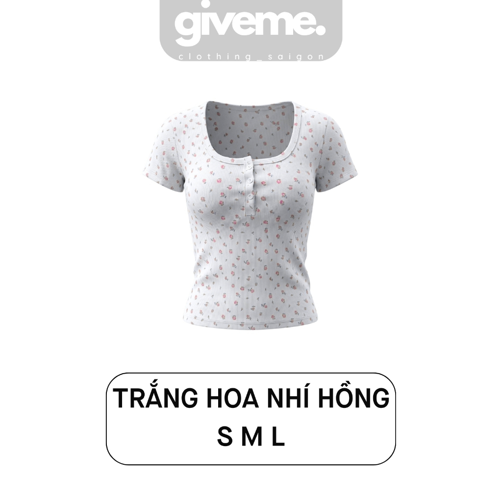 Áo thun cổ trụ in hoa -TIH001_thumbnail_2