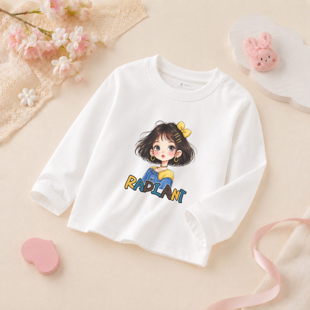 Áo thun dài tay bé gái nhiều hình in cô gái dễ thương - Loza Kids  KT015_thumbnail_6