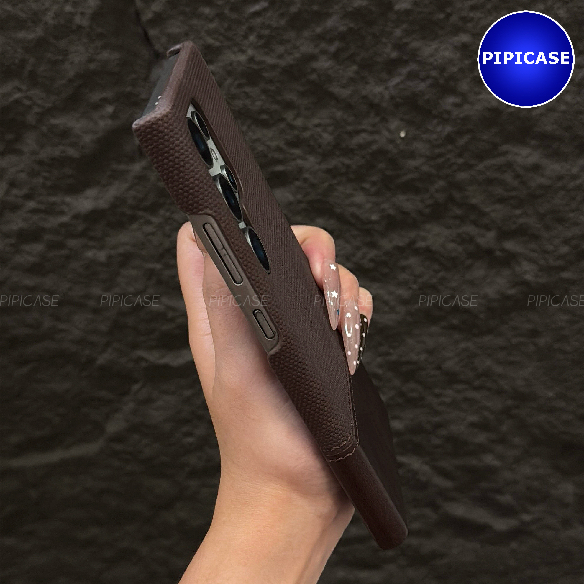Ốp Lưng Samsung S24 Ultra 5G - Lechi - Nâu_thumbnail_2