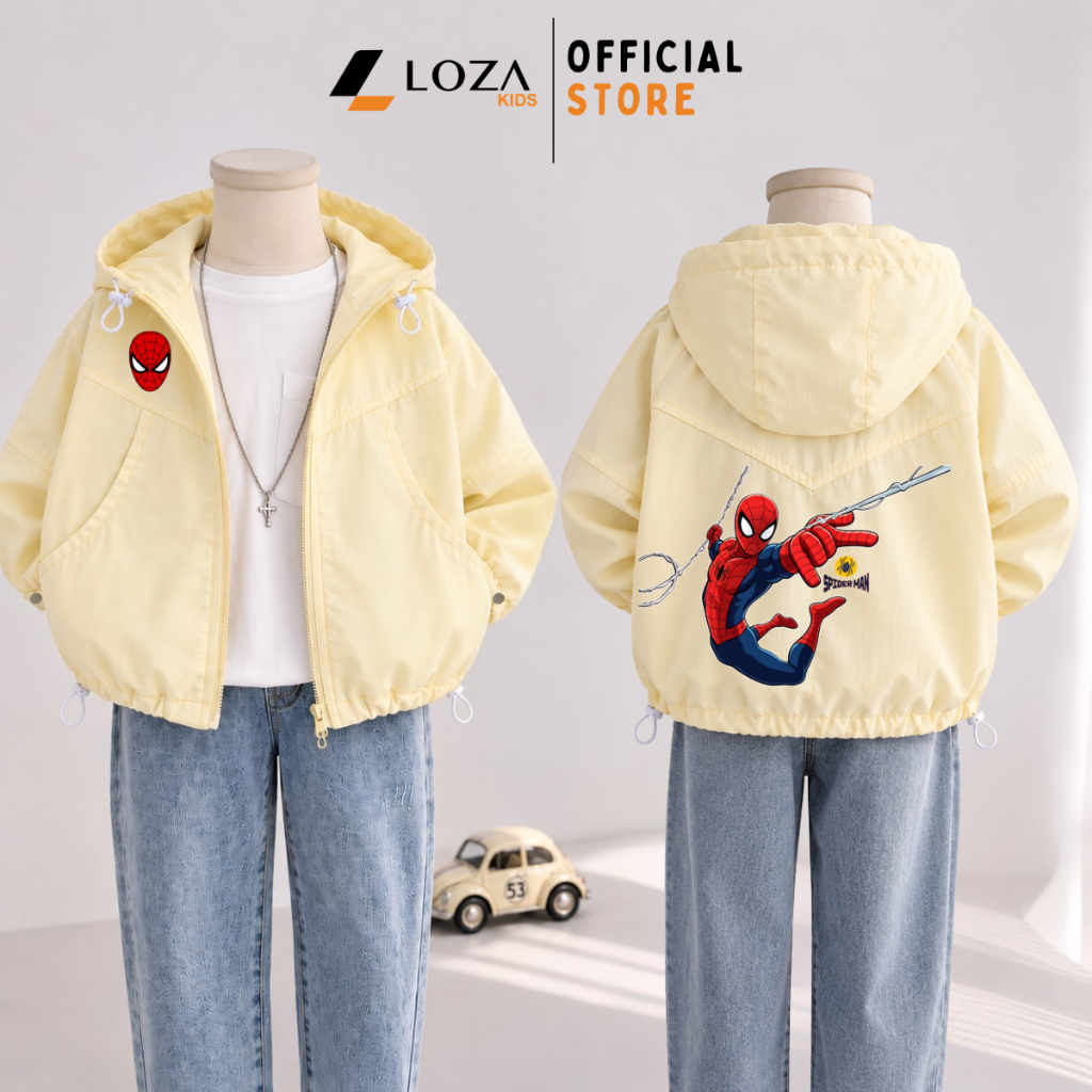 Áo gió bé trai hình Marvel, Spiderman- Loza Kids TA45-J001_thumbnail_3