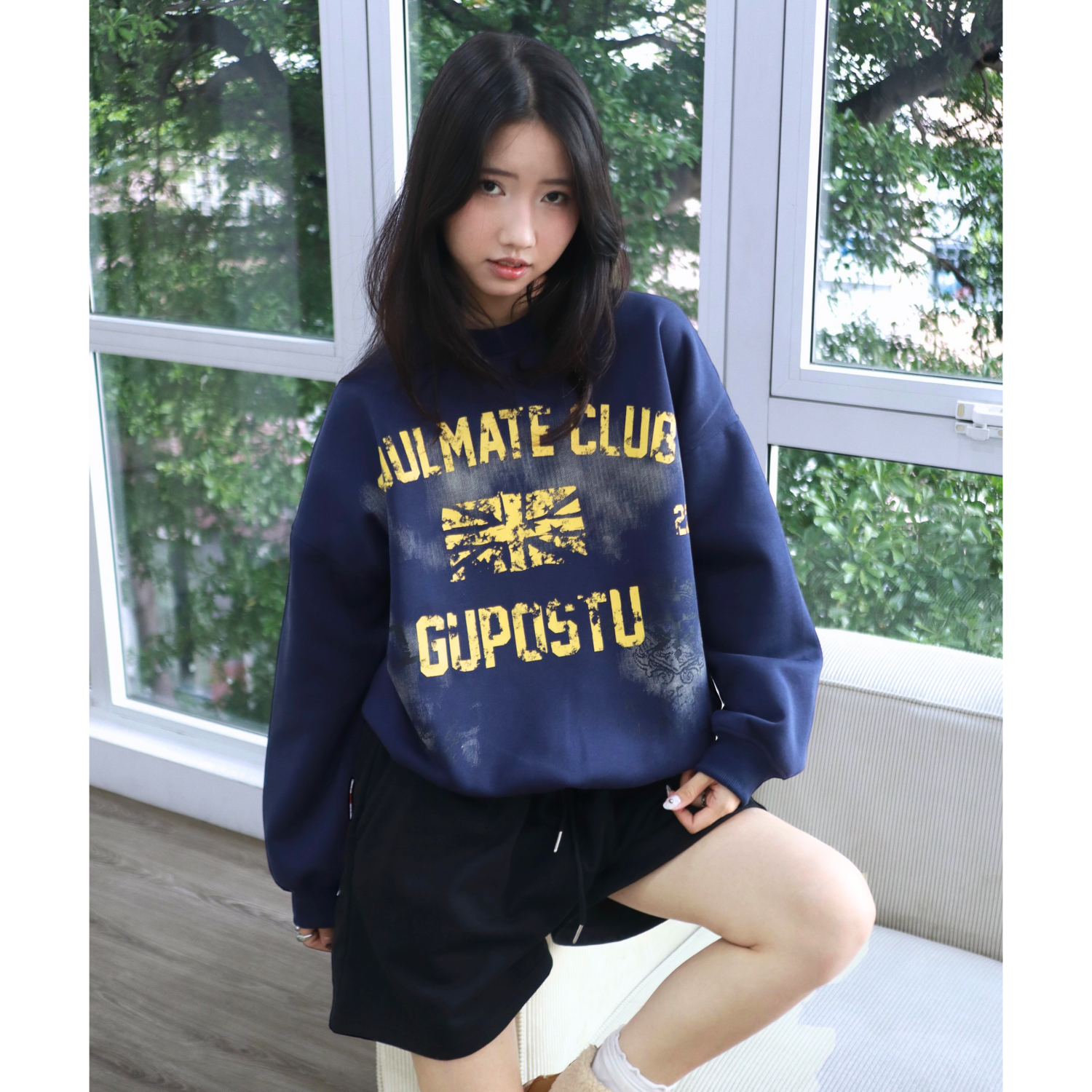 Áo Sweater GUPO The Rebel Vải Nỉ Ép Hàn Form Boxy Unisex Local Brand - SWT04_thumbnail_3