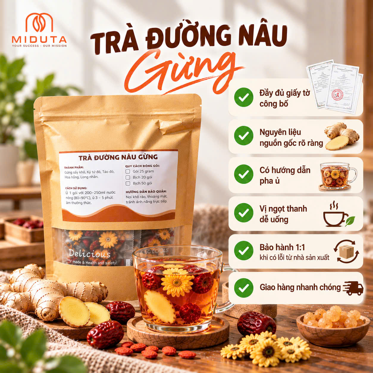 Trà Đường Nâu Gừng Miduta_thumbnail_5