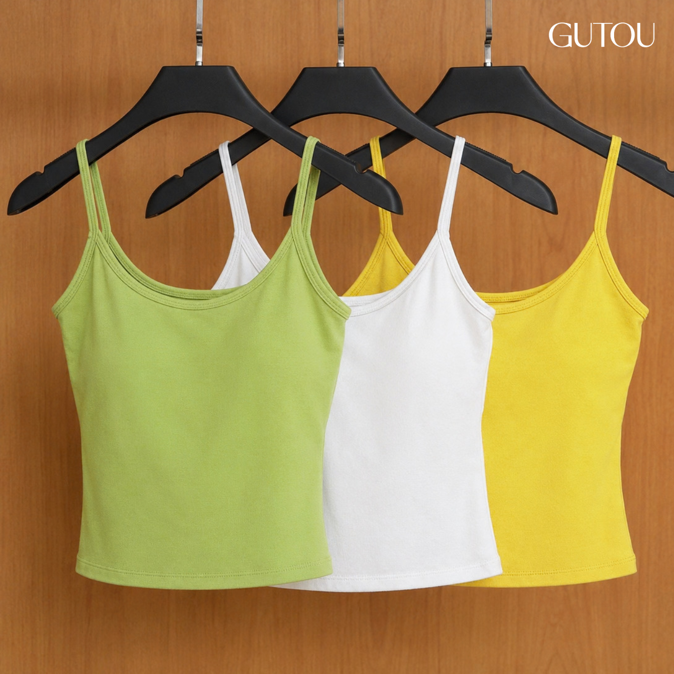 [ GUTOU ] Áo Hai Dây Ôm Body Lưng Dây Đan Chéo Crossback Top_thumbnail_5
