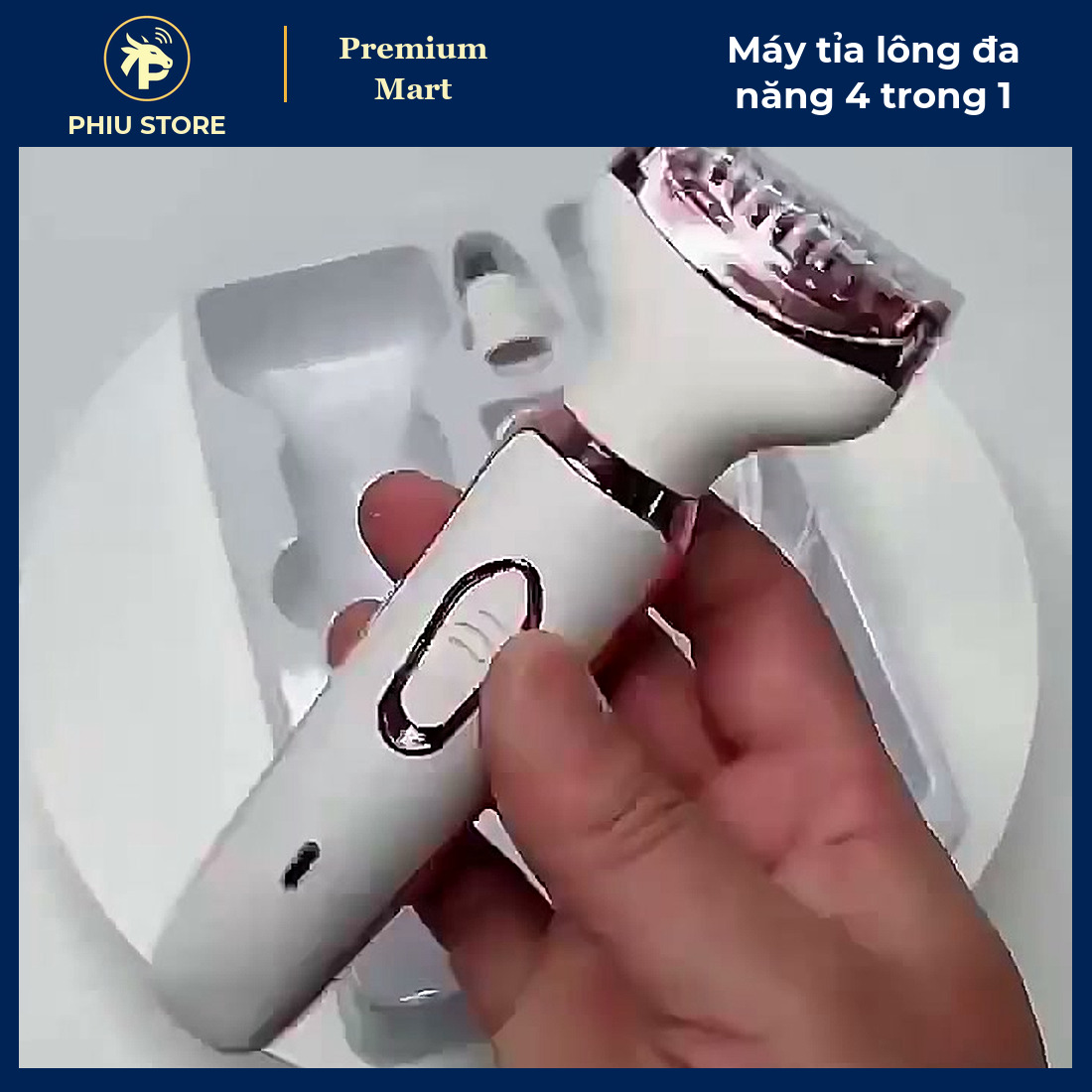 Máy Cạo Lông, Tỉa Lông Mày, Lông Mũi, Cạo Lông Mặt Đa Năng 4 Đầu Sạc USB Cho Nữ - PHIU STORE_thumbnail_4