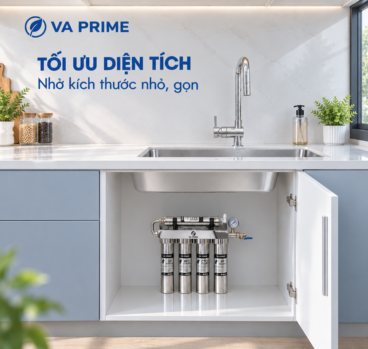 (Tặng lõi lọc PP) Máy lọc nước VA PRIME M5 (VA-M5) (Khách hàng tự lắp đặt)_thumbnail_2