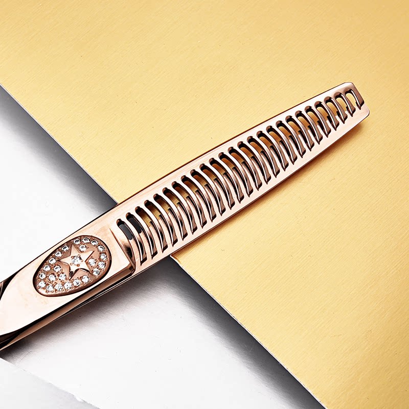 Kéo tỉa Joewell SPG25 / 25F Rose Gold không vết tỉa 25% (Hàng order)_thumbnail_2