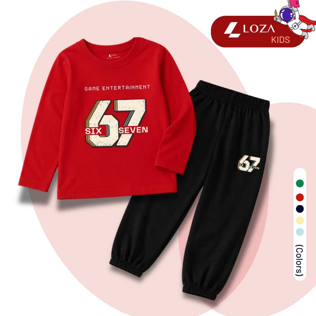 Set bộ Thu  Đông chất liệu cotton bé trai, bé gái hình số 67 - Loza BW739