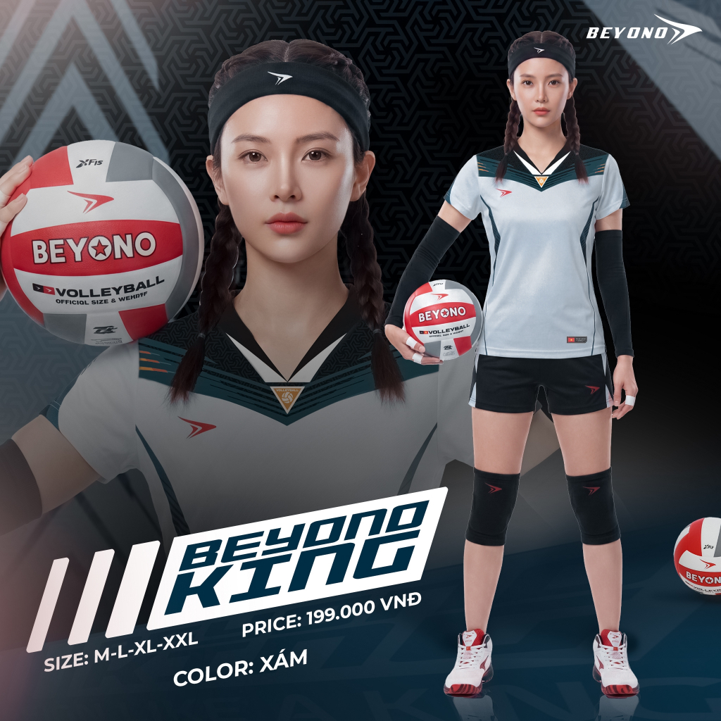 BST Quần Áo Bóng Chuyền Beyono King II Thun Mè Cao Cấp Thoáng Khí Thể Thao Đương Đại_thumbnail_0
