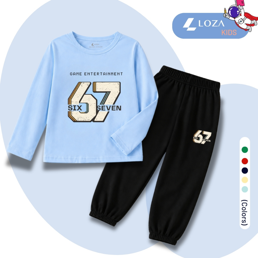 Set bộ Thu  Đông chất liệu cotton bé trai, bé gái hình số 67 - Loza BW739_thumbnail_2