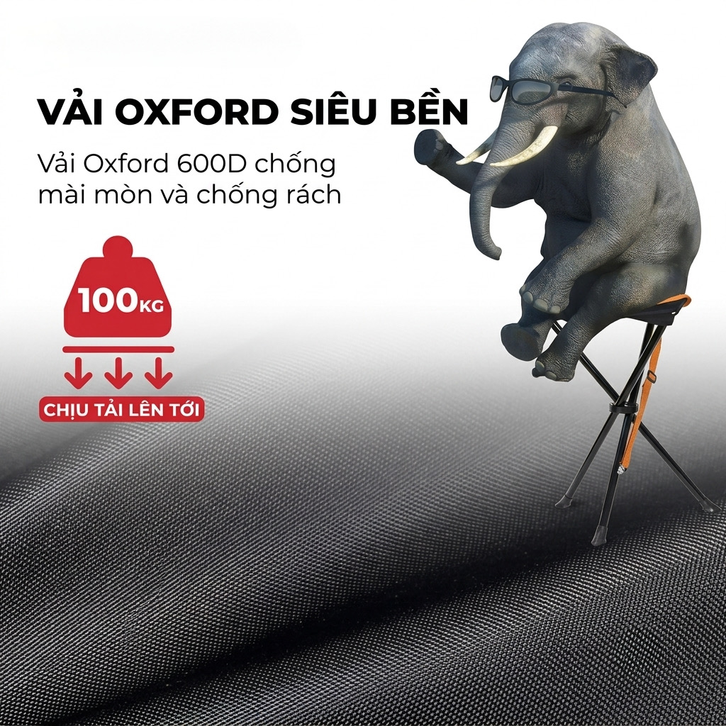 Ghế Xếp 3 Chân Dã Ngoại DEERFAMY (0.95kg - Chịu Tải 100kg)_thumbnail_1
