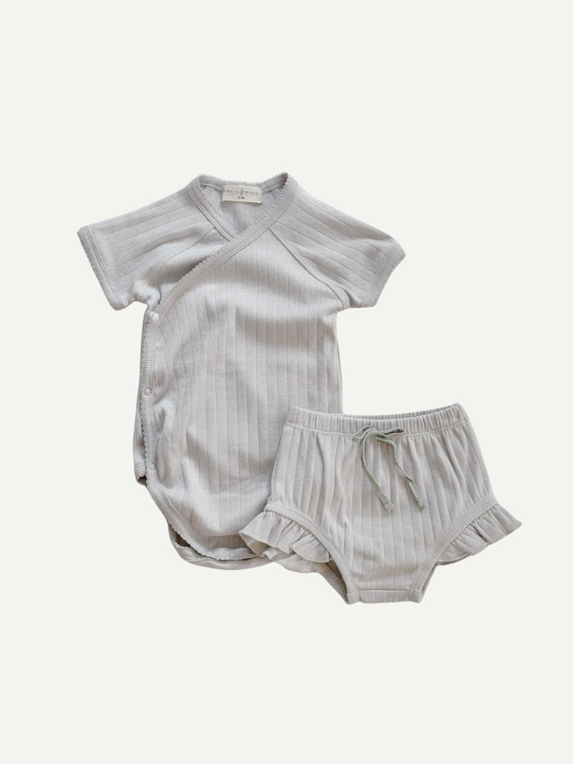 Minnie Pointelle Set (Kimono Ngắn Tay + Cover) 25