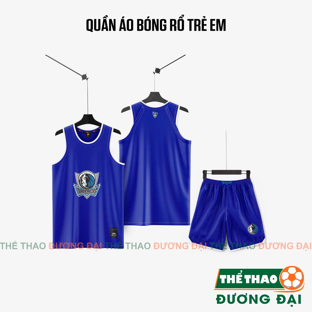 Quần Áo Bóng Rổ Trẻ Em Marvericks Bích Thun Mè Cao Cấp Thoáng Khí Thể Thao Đương Đại
