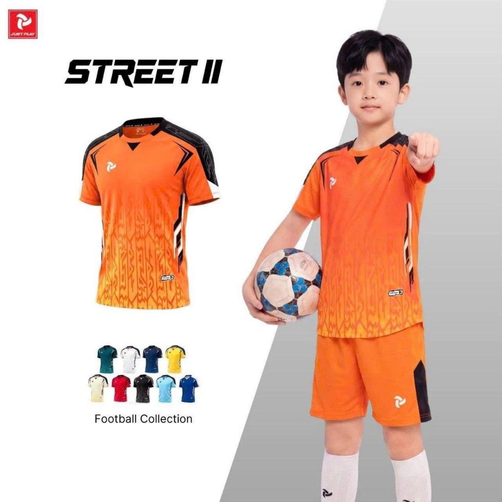 BST Quần Áo Bóng Đá Trẻ Em Just Play Street 2 Thun Lạnh Cao Cấp Thể Thao Đương Đại_thumbnail_7