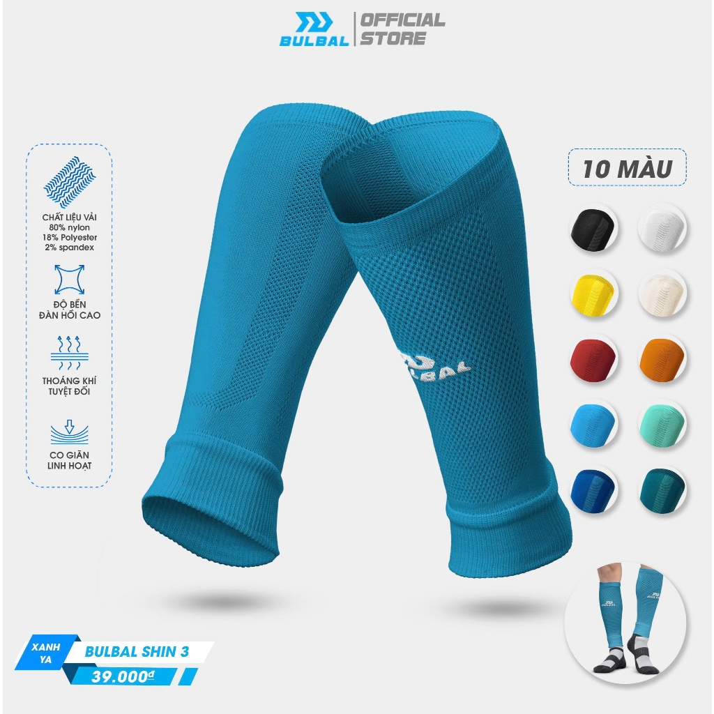 Tất Vớ Ống Bóng Đá Bulbal Shin 3 (1 Đôi) Bảo Vệ Bắp Chân Ống Đồng Thể Thao Đương Đại_thumbnail_3