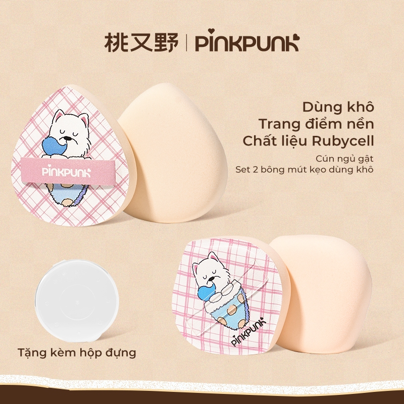 [PINK PUNK] Set 2 bông mút trang điểm PinkPunk Cute Doggy_thumbnail_7