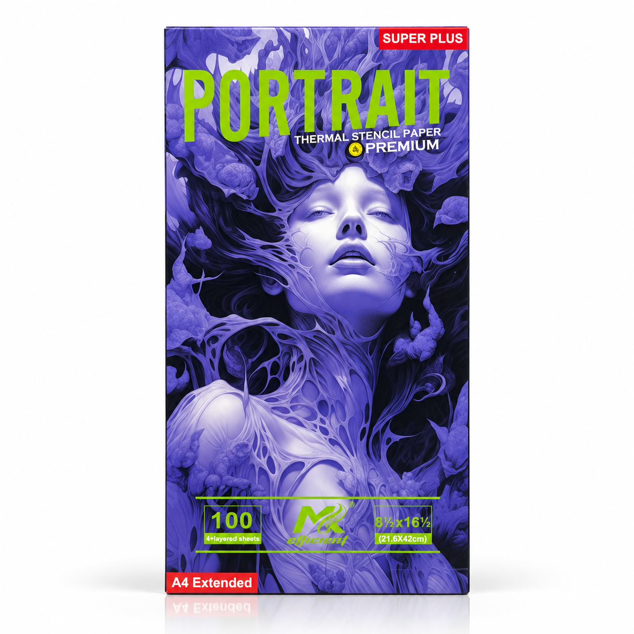 Giấy than PORTRAIT (A4+) - Hộp 100 tờ - Giấy than nhiệt 4 lớp