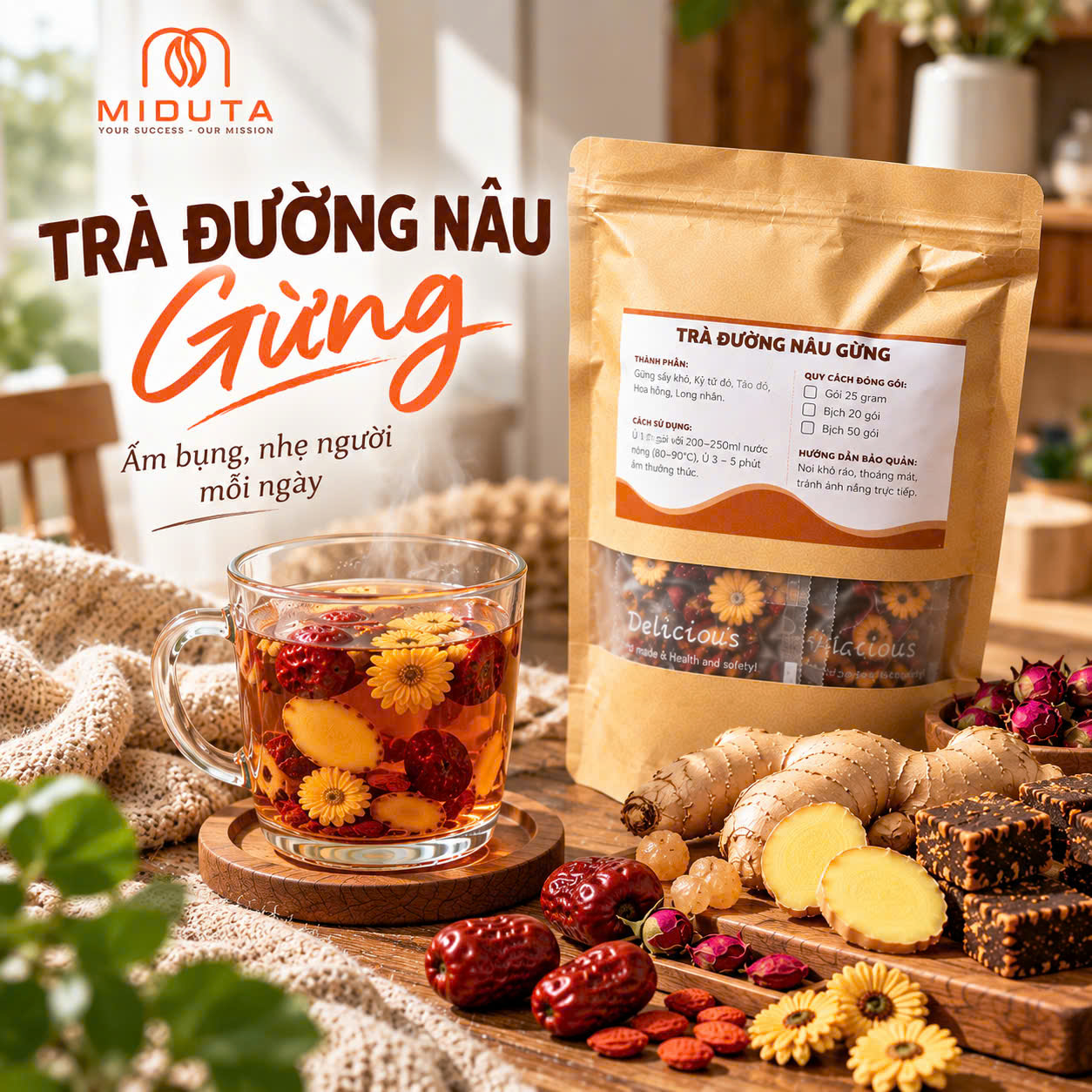Trà Đường Nâu Gừng Miduta_thumbnail_4