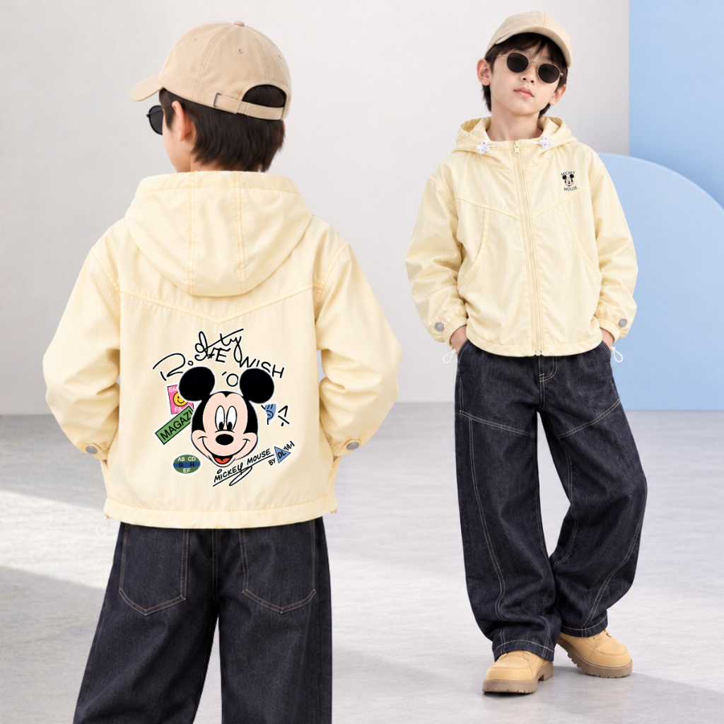 Áo gió bé trai in hình Conan, Doraemon, Mickey -  Loza Kids AJ001_thumbnail_7