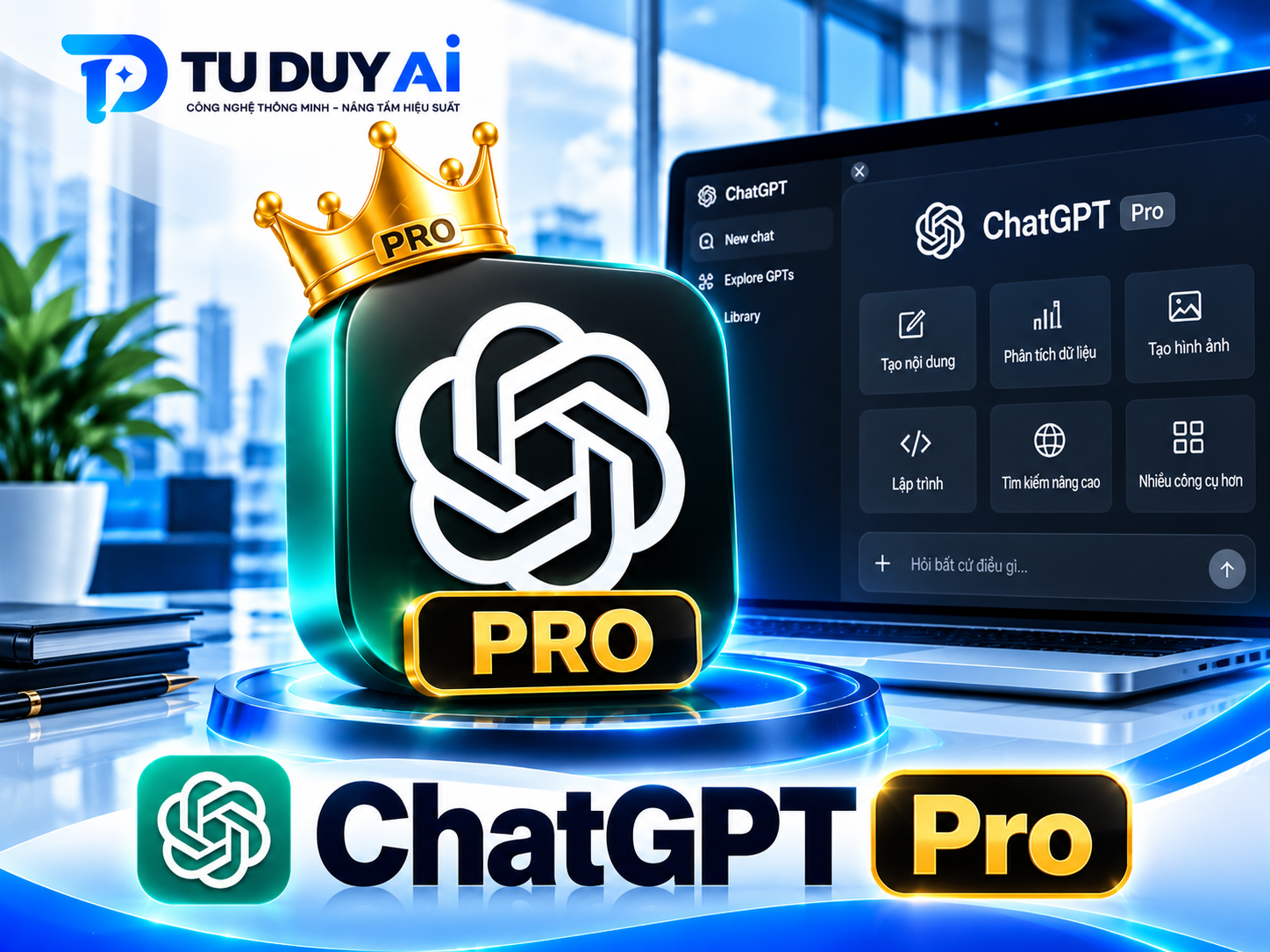 Nâng cấp chính chủ Chat GPT Pro