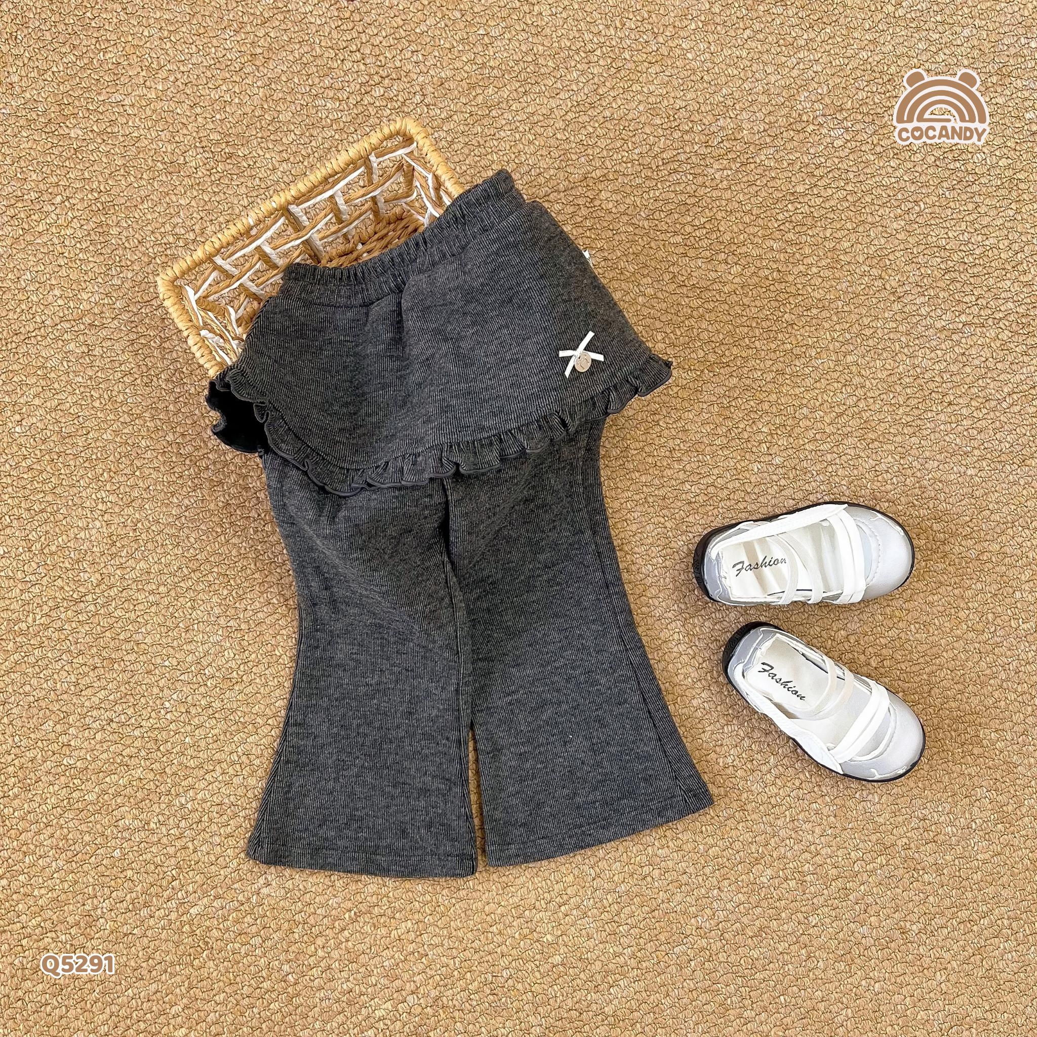 Quần dài legging TÀN ĐẬM ống loe phối váy