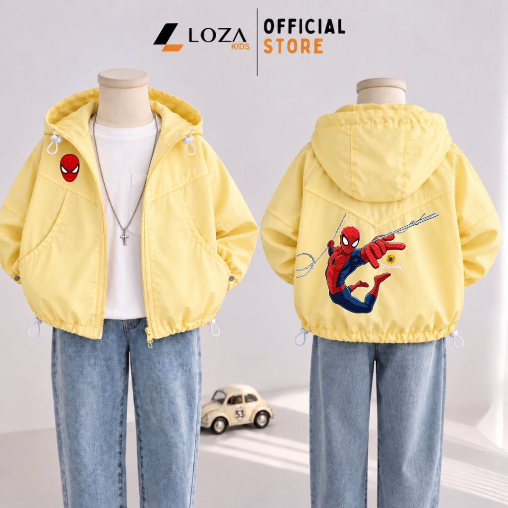 Áo gió bé trai hình Marvel, Spiderman- Loza Kids TA45-J001_thumbnail_5