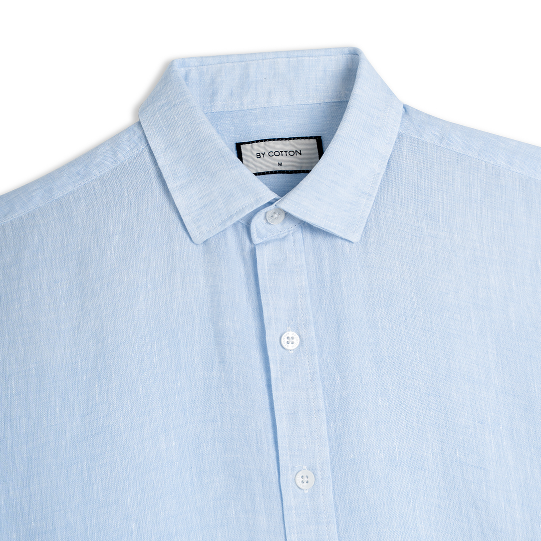 Áo Sơ Mi Premium Linen Xanh Nhạt_thumbnail_1