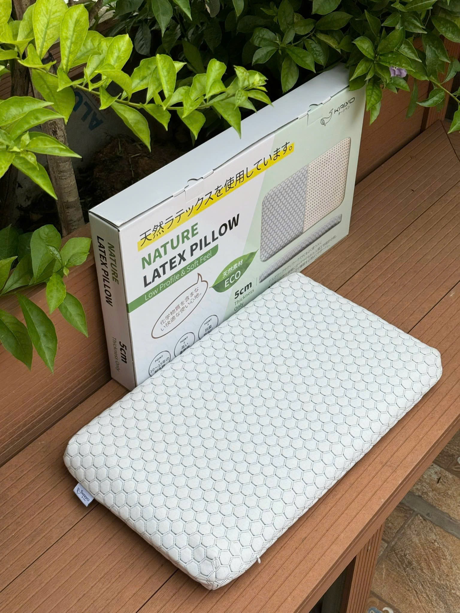 Gối Cao Su Tự Nhiên Kaiyo Dáng Thấp