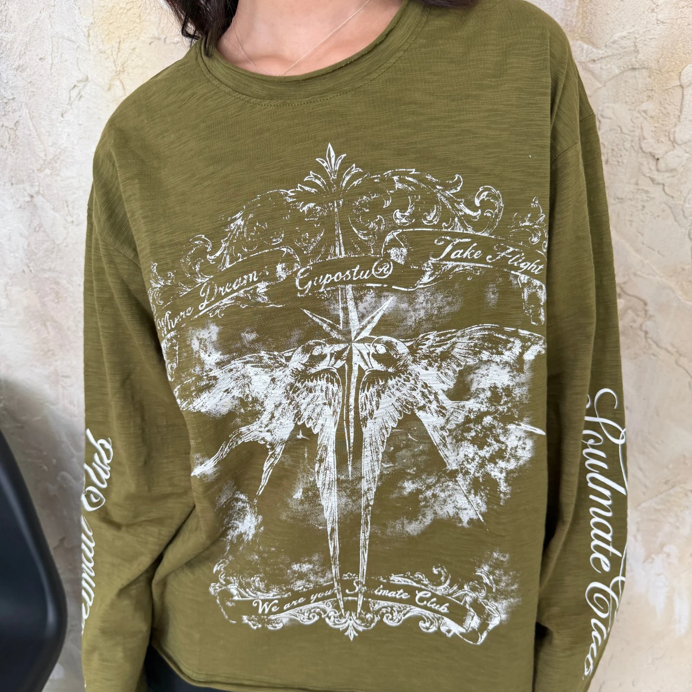 Áo Thun Xược Tay Dài GUPO Take Flight Cotton Slub Form Rộng Unisex Local Brand - ATX02_thumbnail_6
