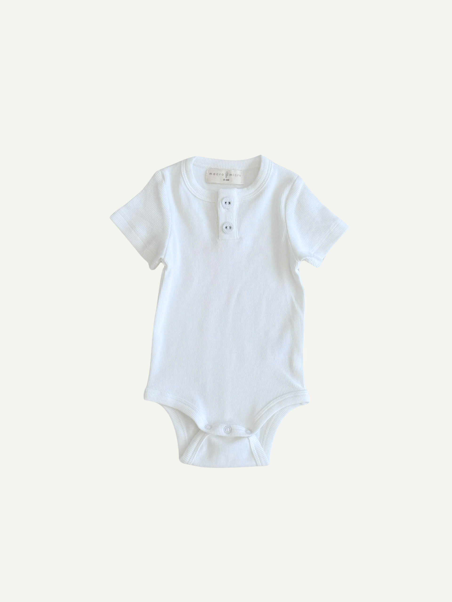 Henley Rib Bodysuit 25 (Ngắn Tay)