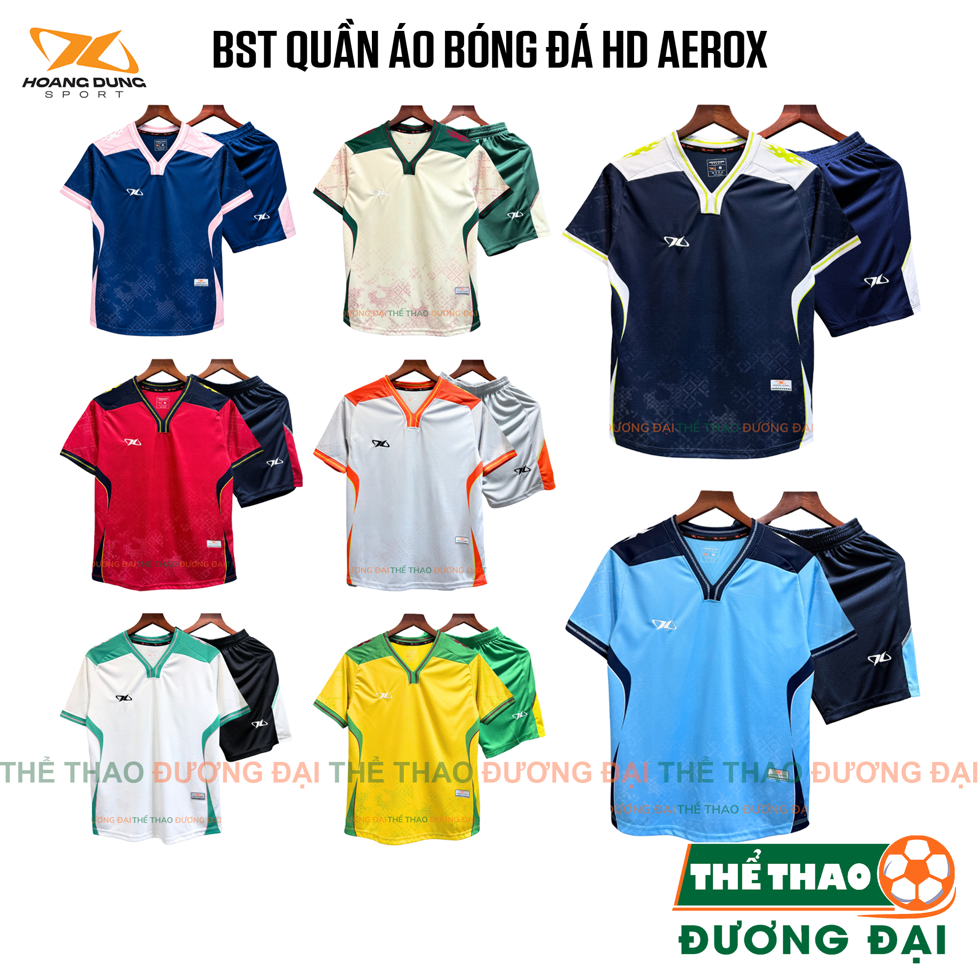 BST Quần Áo Bóng Đá HD AEROX Thun Mè S-Comf Thoáng Khí Thể Thao Đương Đại