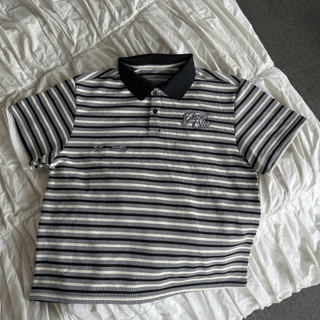 Áo Polo 𝙎𝙬𝙚𝙚𝙩 𝙏𝙧𝙤𝙪𝙗𝙡𝙚 𝙂𝙐𝙋𝙊 Form Boxy Logo Thêu Nam Nữ Local Brand Chính Hãng – PLS01_thumbnail_1