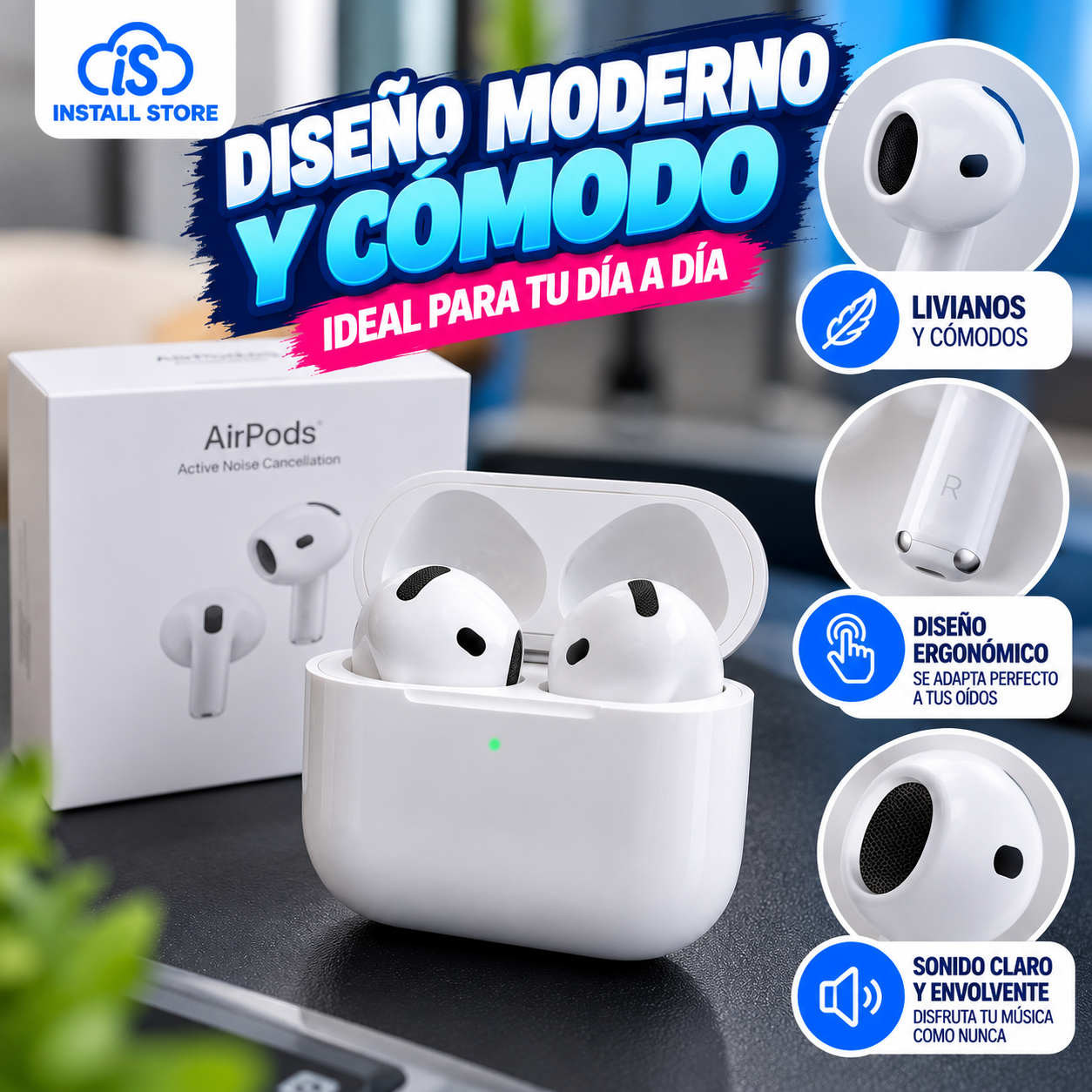 Audífonos Genéricos Serie 4 1.1 Bluetooth | Sonido Inalámbrico y Portátil