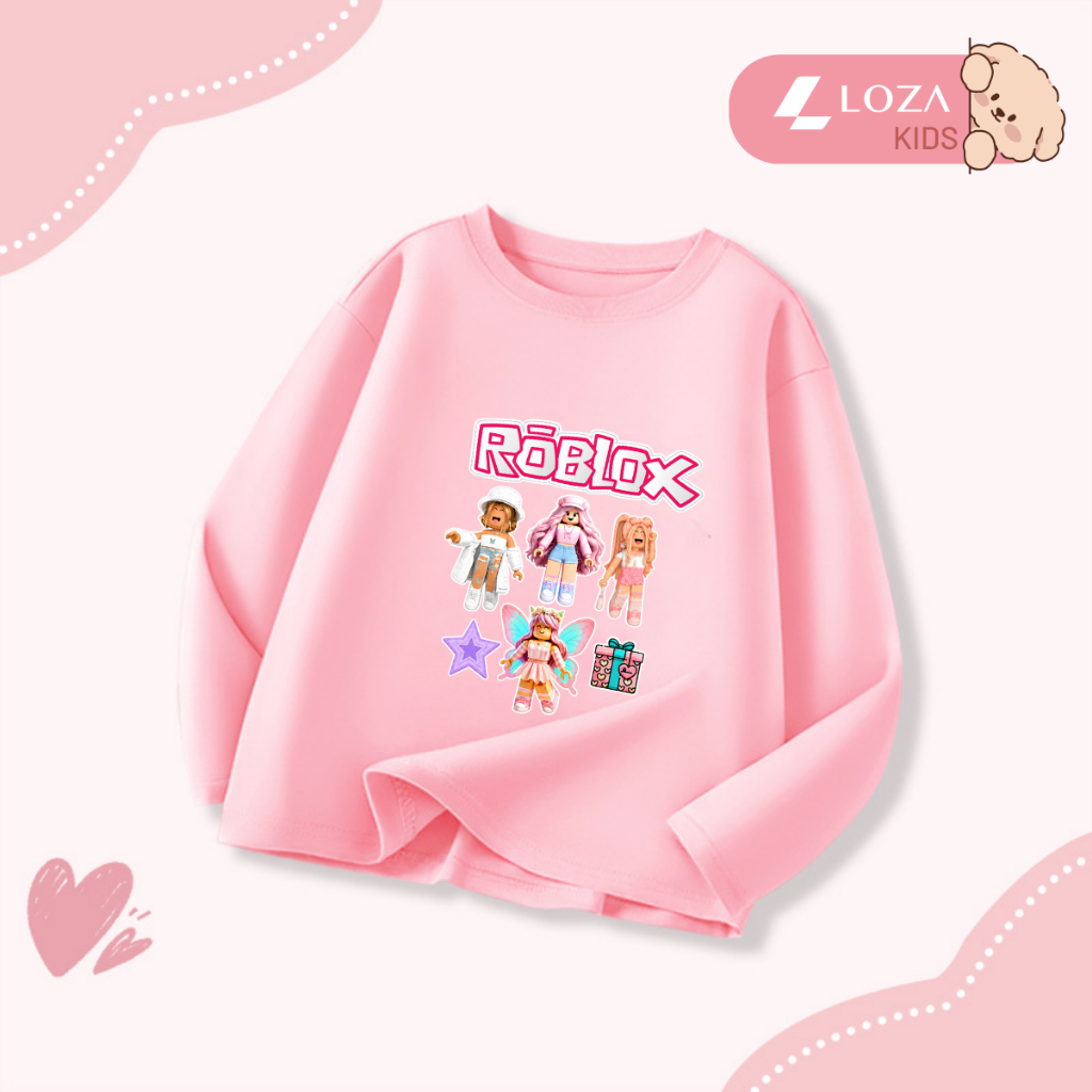 Áo thun dài tay bé gái hình Roblox dễ thương - Loza Kids  KT013_thumbnail_4