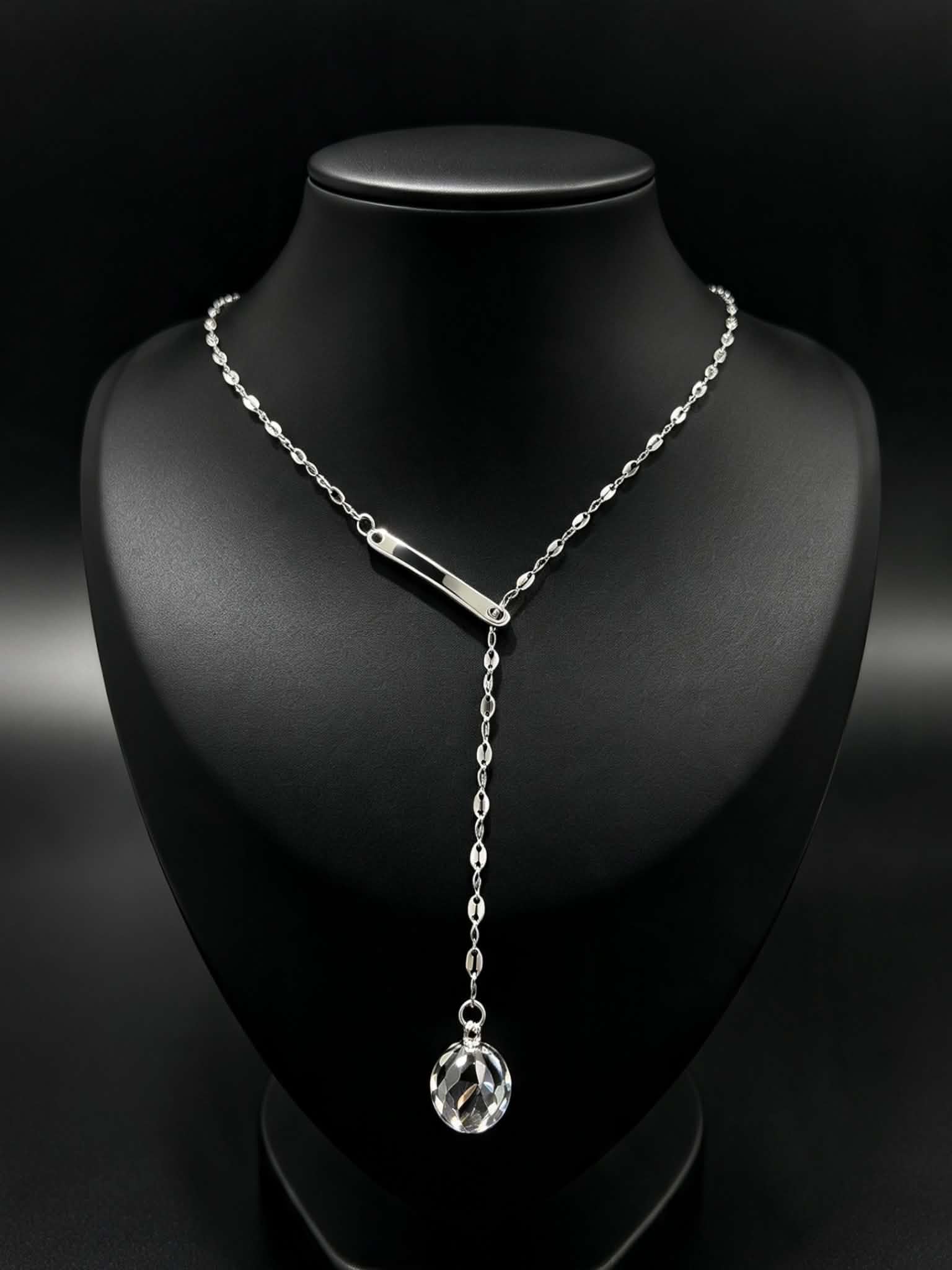 BALL DROP NECKLACE SILVER