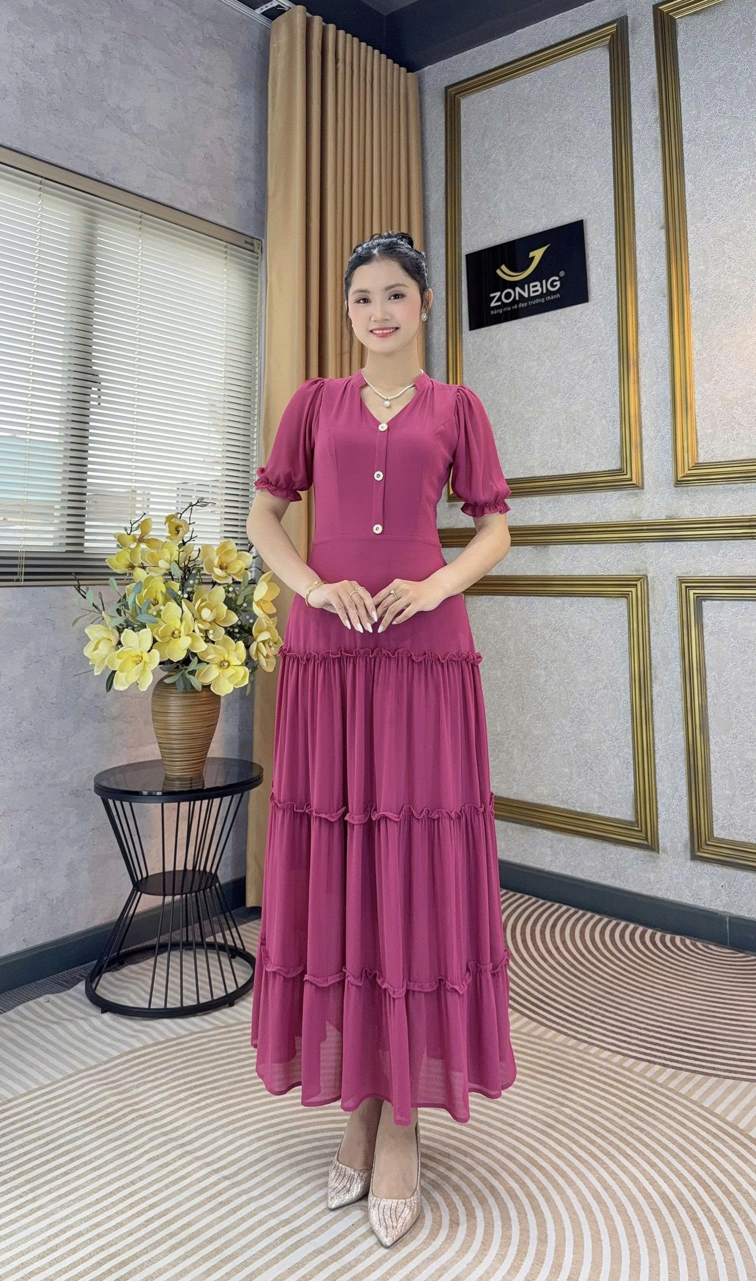 Đầm maxi - Y2238 - Thương hiệu ZONBIG