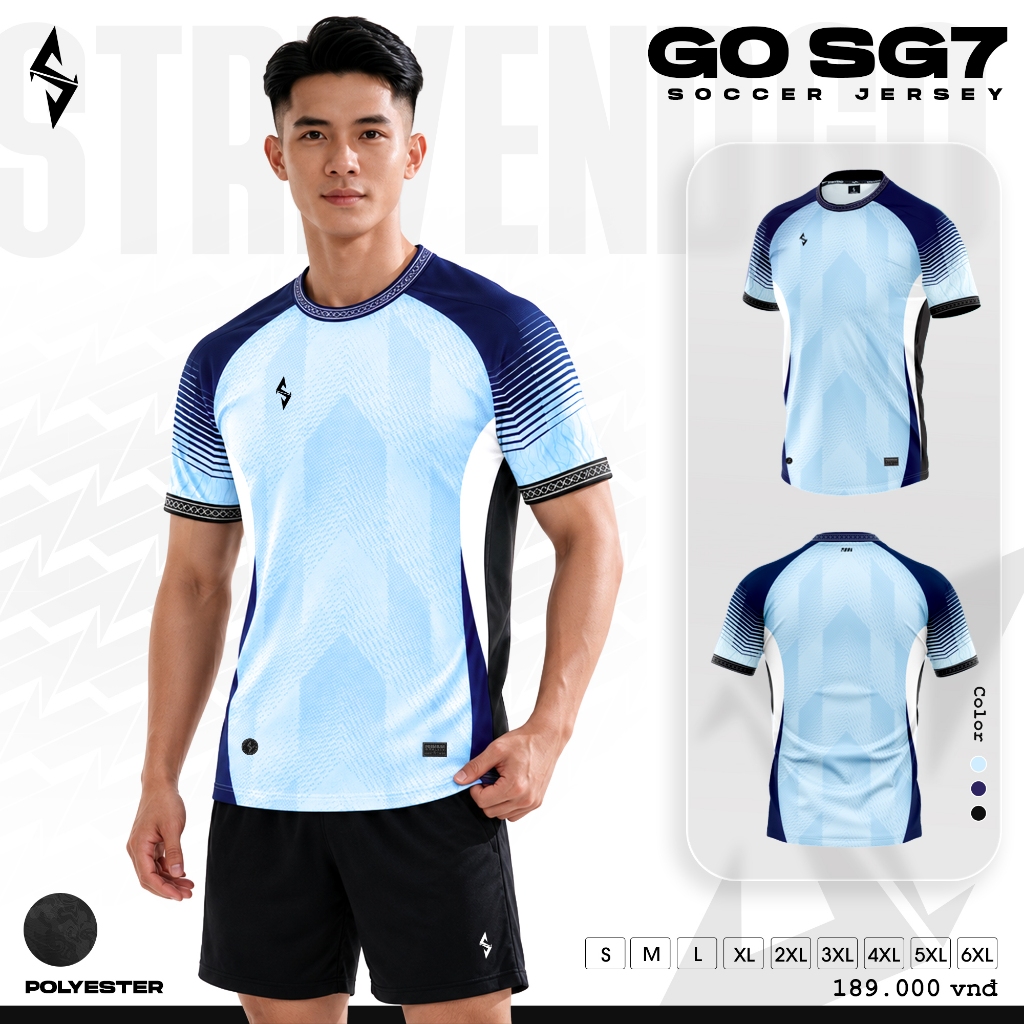 BST Quần Áo Bóng Đá Strivend GO SG07 Thun Mè Thoáng Khí Thể Thao Đương Đại_thumbnail_7