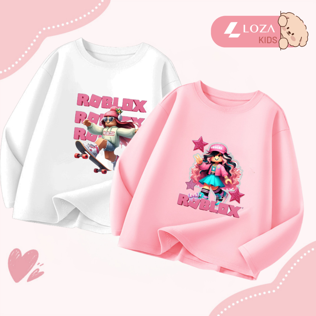 Áo thun dài tay bé gái hình Roblox dễ thương - Loza Kids  KT013_thumbnail_3