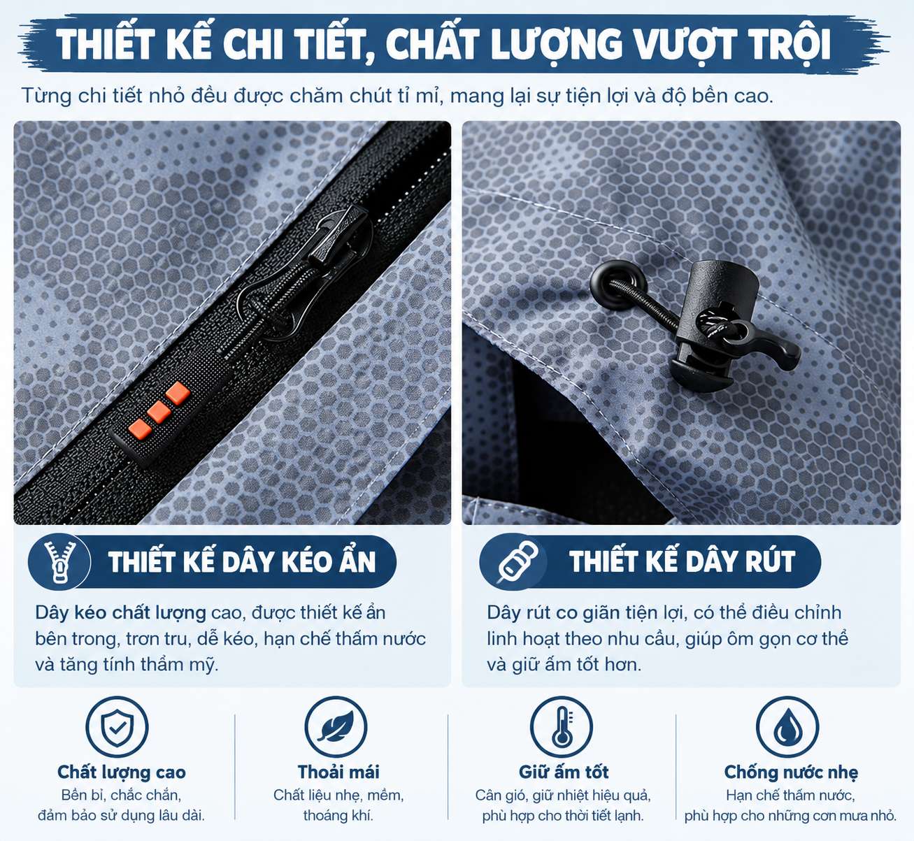 [Hàng QC Xịn] Áo Khoác Gió Nam Chống Nước Cản Gió Form Rộng Thể Thao Có Mũ Áo Khoác Nam Đi Mưa Đi Phượt_thumbnail_8